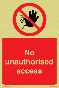 No unauthorised access